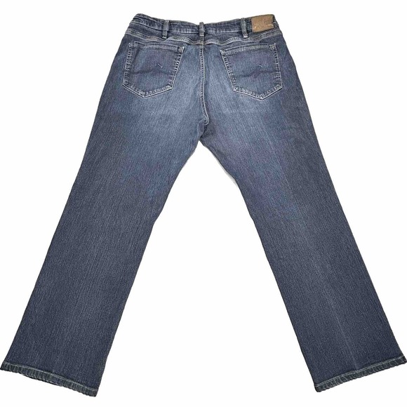 34 Heritage Jeans Men's 42x34 Blue Medium Wash Denim Straight Leg Measures 38x29 - Picture 3 of 14